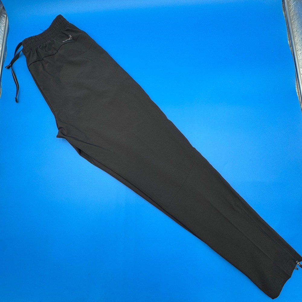 Russell Athletic Mens Dri-Power 360 Black Tapered Zipper Leg Pants Size M 32-34